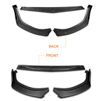 CK-Style Matte Black Front Bumper Body Kit Lower Spoiler Lip for Sonata (2020–2022)