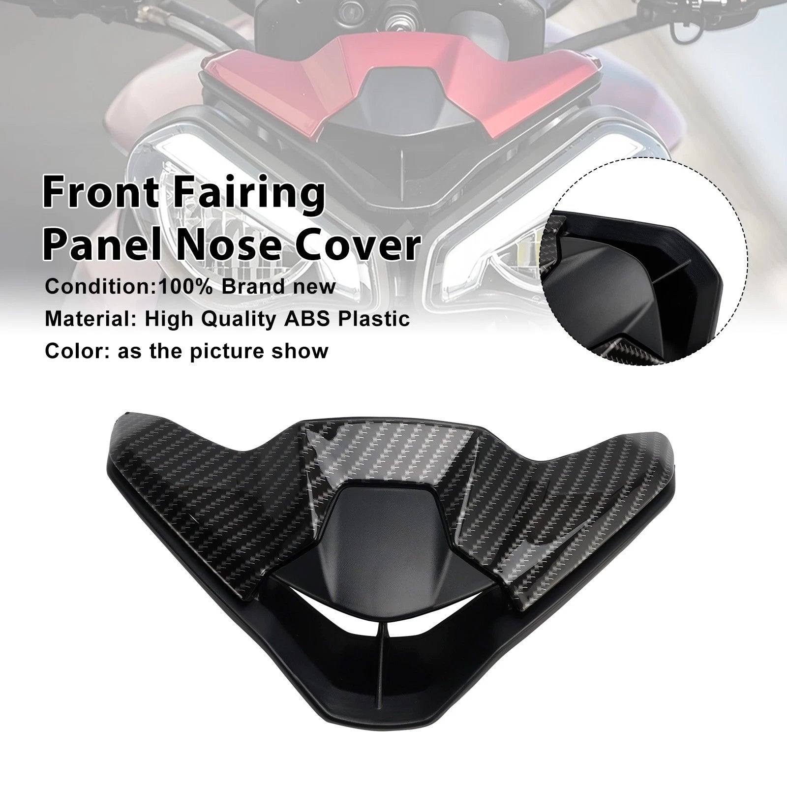 Front Fairing Panel Nose Cover for Street Triple 765 R/RS (2023–2025) Carbon