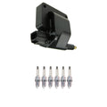 Set of 6 NGK HEI Ignition Coils & Platinum Spark Plugs for Dakota Ram 1500 (1997–2004)
