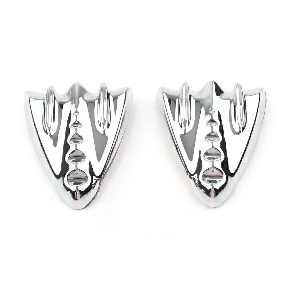 Chrome Inner Fairing Mirror Block Off Covers for Harley Street Glide (06-13)