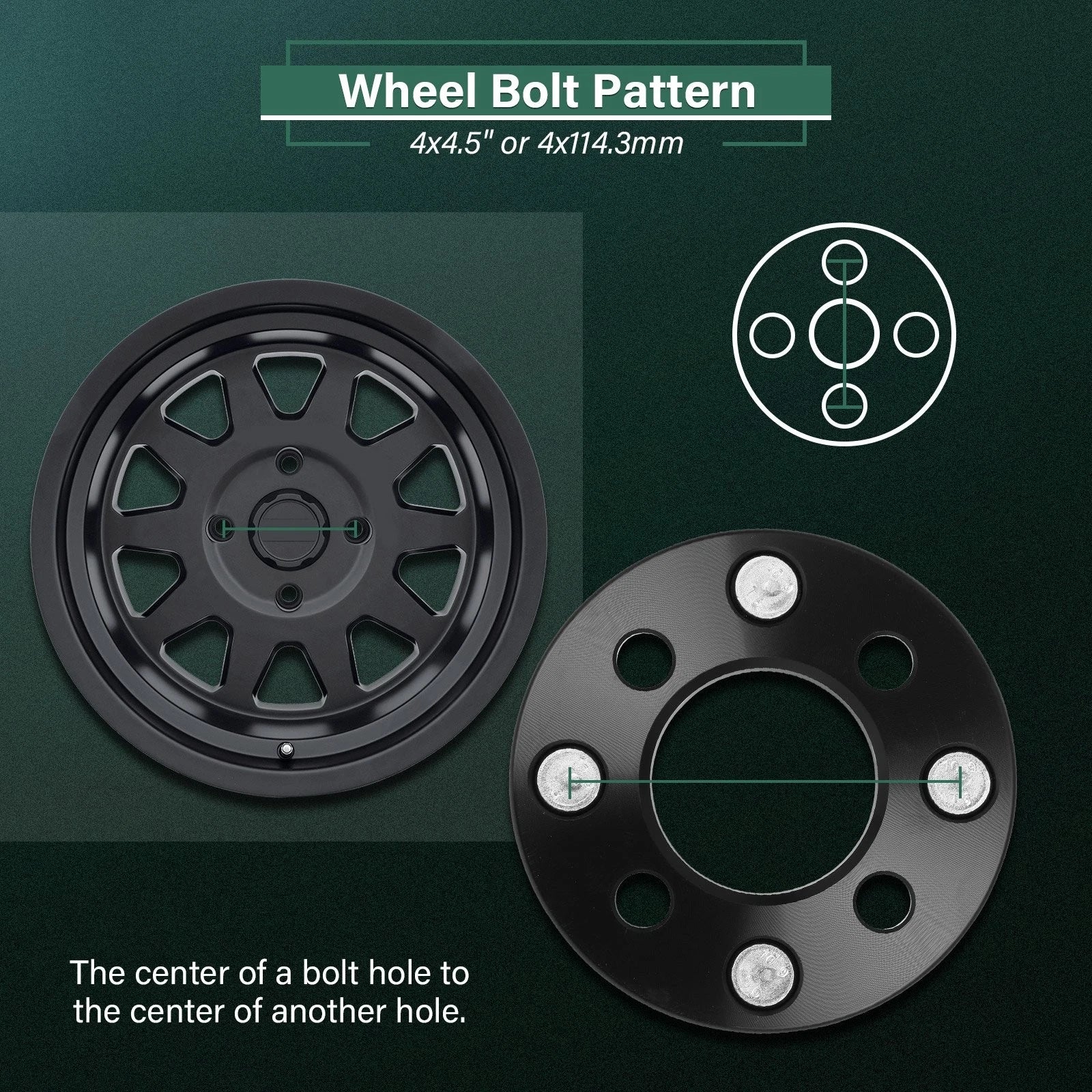 2X 1" Wheel Adapters 4x100 to 4x114.3 12x1.5 for Honda Accord Civic Fit