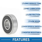 Deep Groove Ball Bearing P4 for Scooter Skateboard Wheel (22x56x16mm)