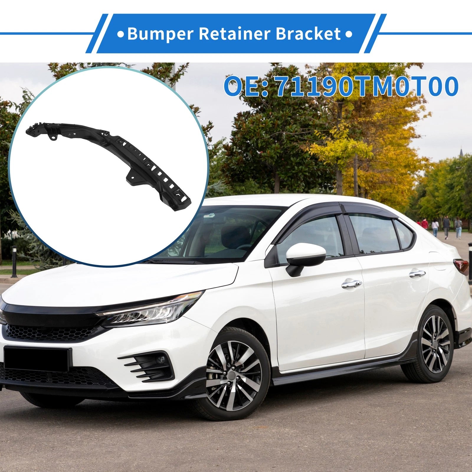 Front Left Bumper Retainer Bracket No. 71190TM0T00 for Honda City (2009–2014)