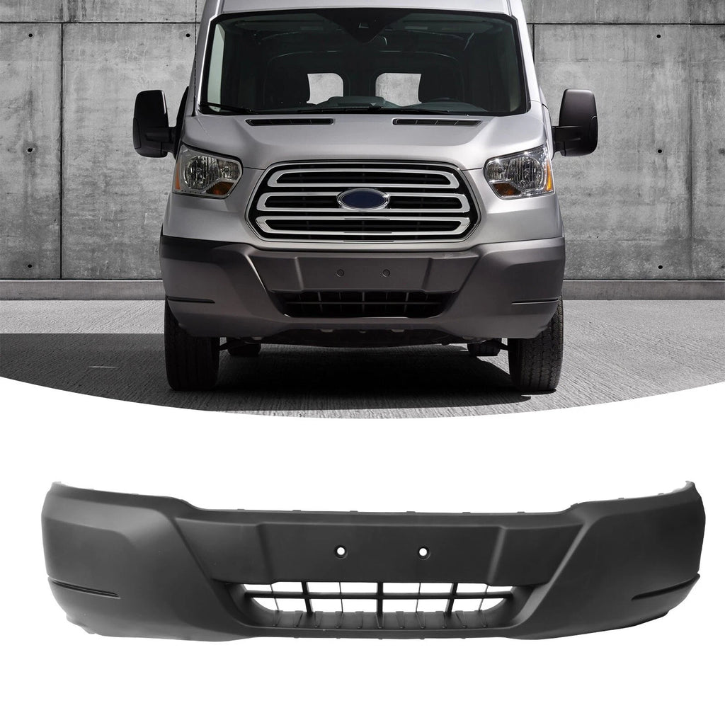 Front Bumper for Ford Transit (2015–2019) Black Plastic