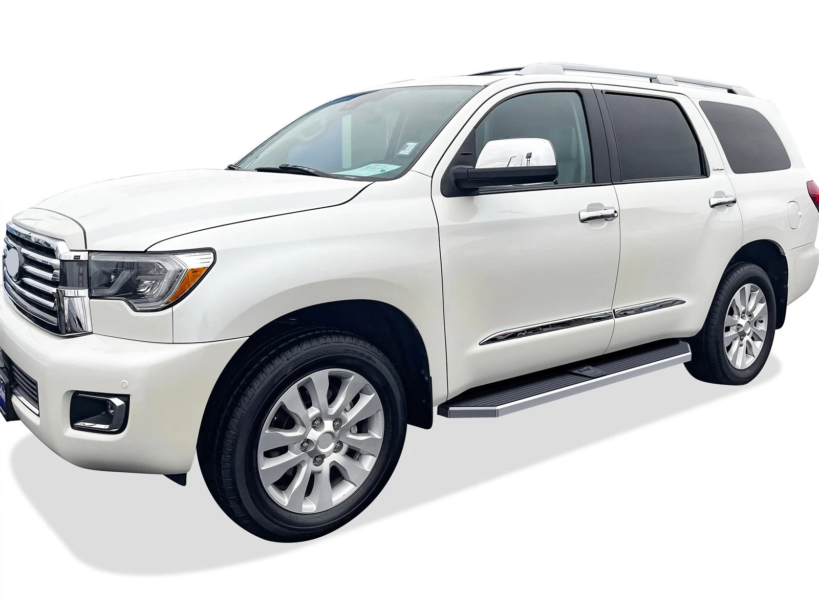 6" Polished Side Step Bars for Toyota Sequoia (2008-2022)
