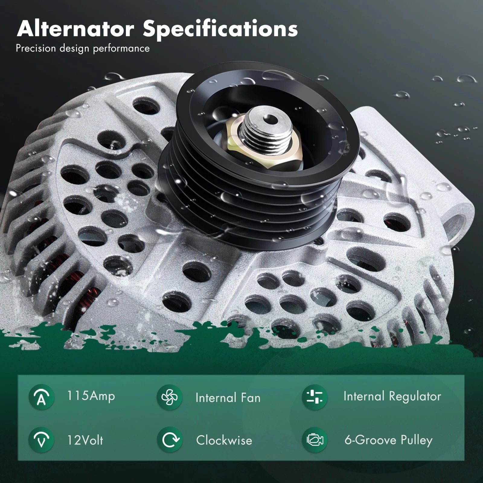 Alternator for Ford Explorer 2004-2008, Mazda B Series Pickups 2004-2008