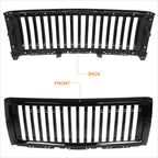 Vertical Slat Gloss Black Front Bumper Hood Grill for Chevy Silverado 1500 (2014–2015)
