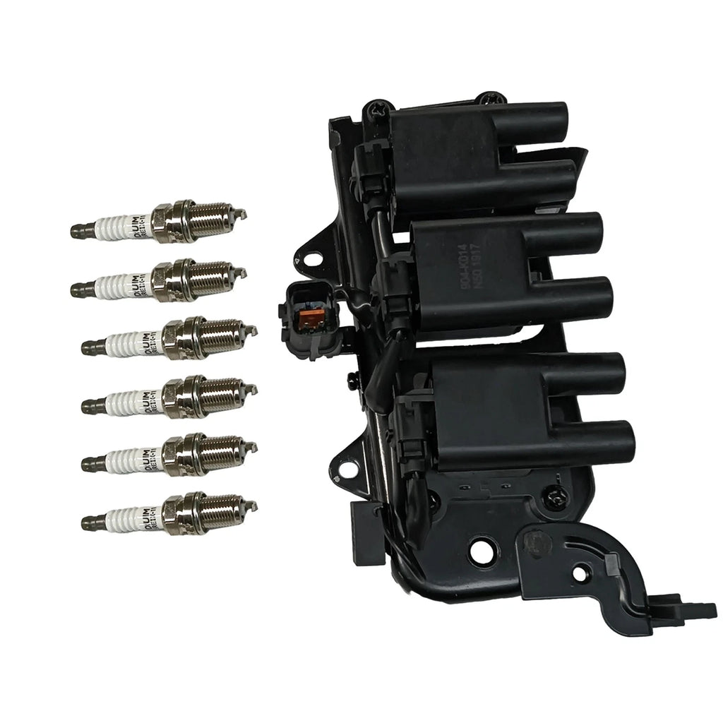 Set of 6 Ignition Coils & Plugs for Hyundai Tiburon, Santa Fe (2001–2008)