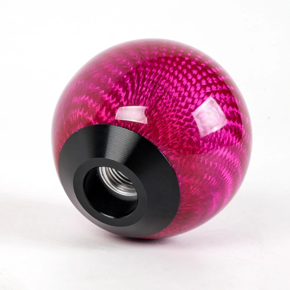 Universal Carbon Fiber Manual Gear Shift Knob with Adapters