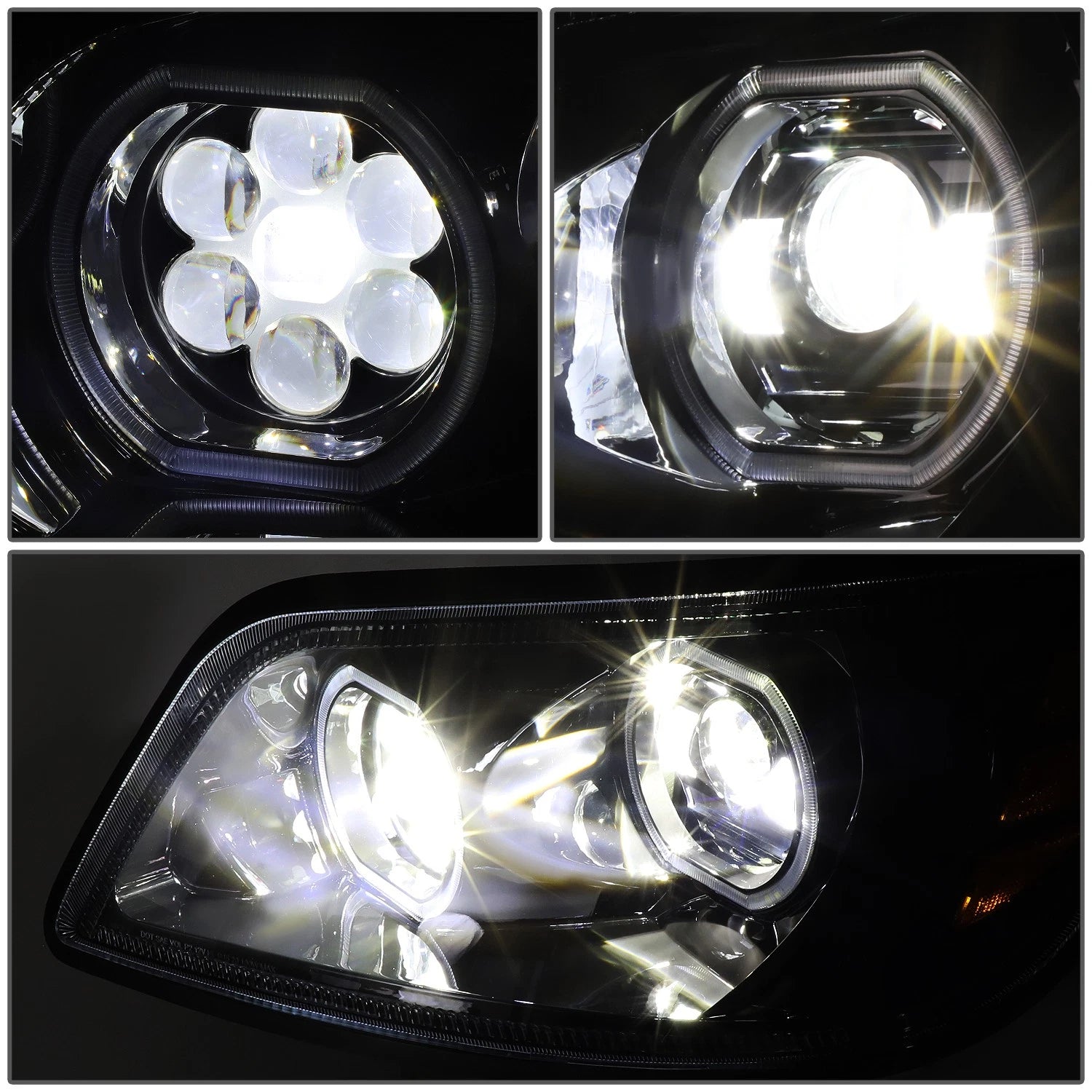 Sequential LED Halo Projector Headlights for Hino 258 268 338 (2006–2017)