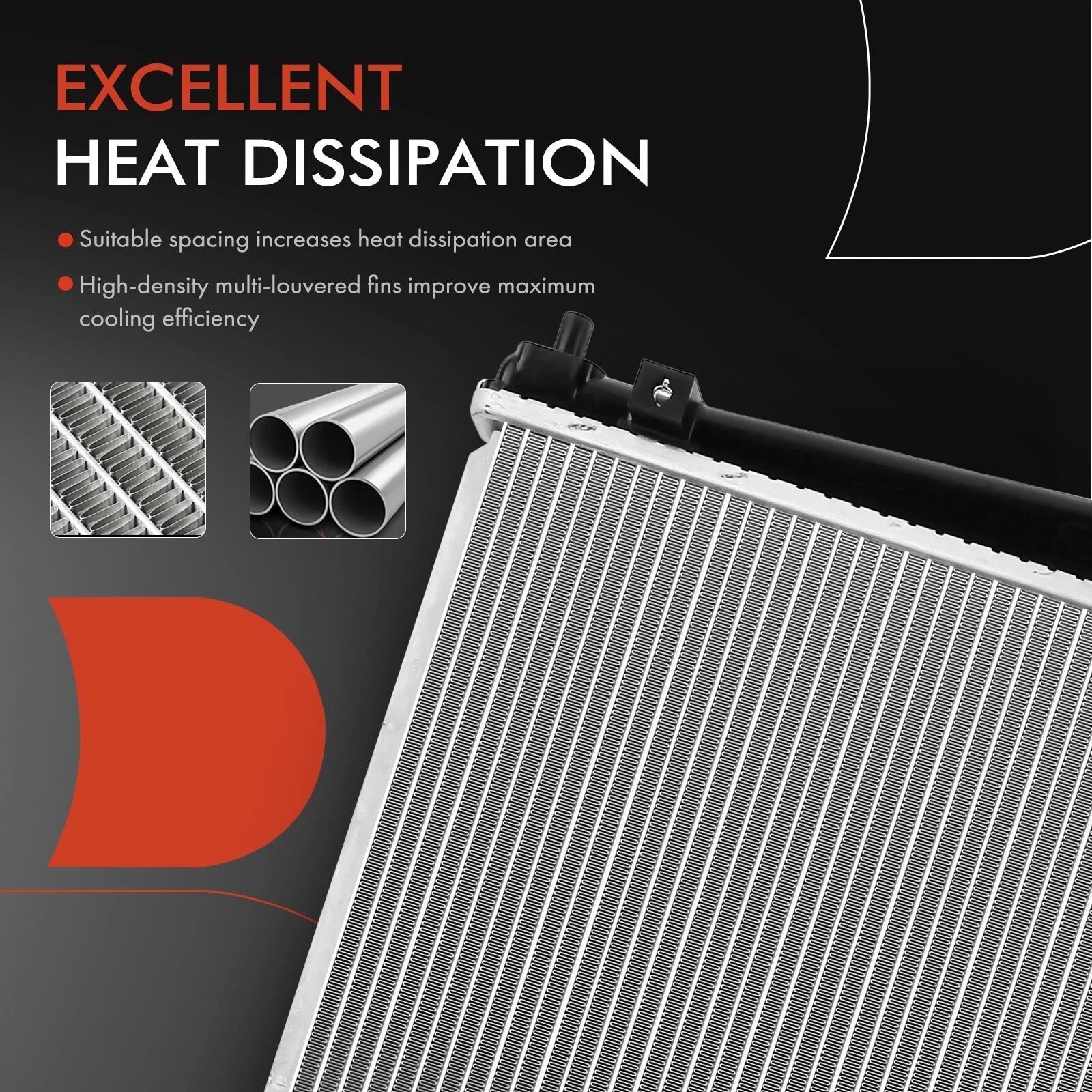 Radiator with Trans Oil Cooler for Honda CR-Z (2011–2016)