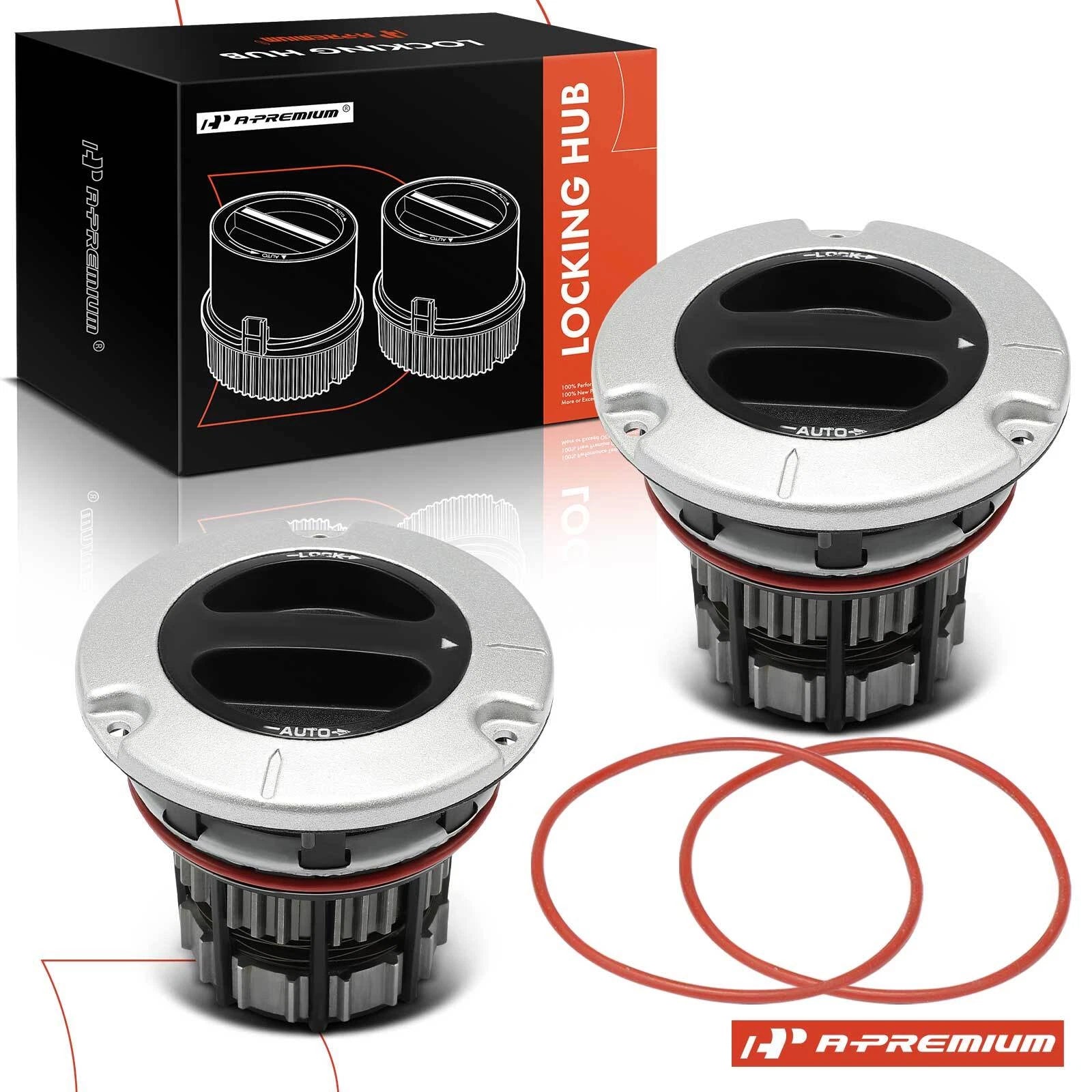 2X Front 4WD Auto Locking Hubs for Ford F-250 F-350 F-450 F-550 (1999–2023)