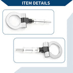 Tow Hook for Honda S2000 (2000–2009) - Metal Towing Ring, Silver