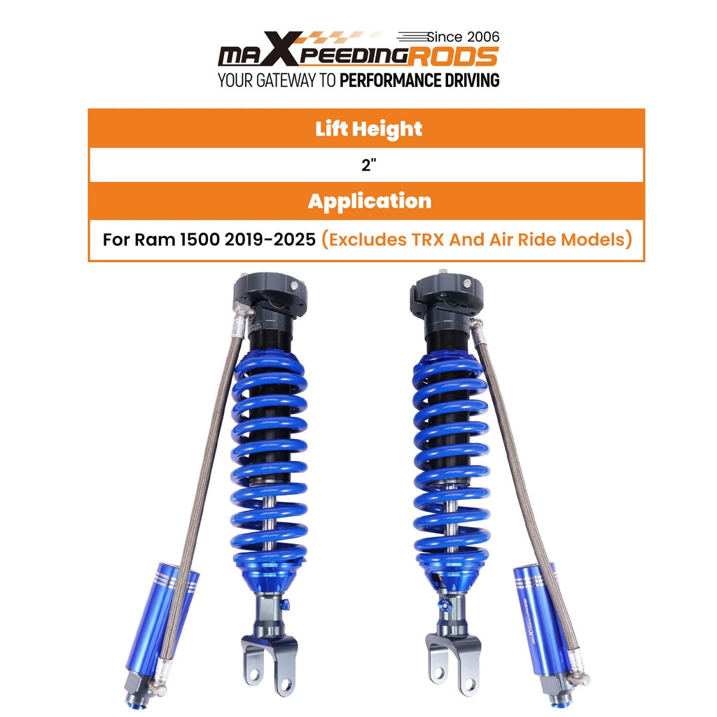 Adjustable Reservoir Front Shock Kit for Ram 1500 (2019–2025)