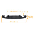Matte Rear Bumper Lip Diffuser for Dodge Charger SRT V2 (2012–2014)