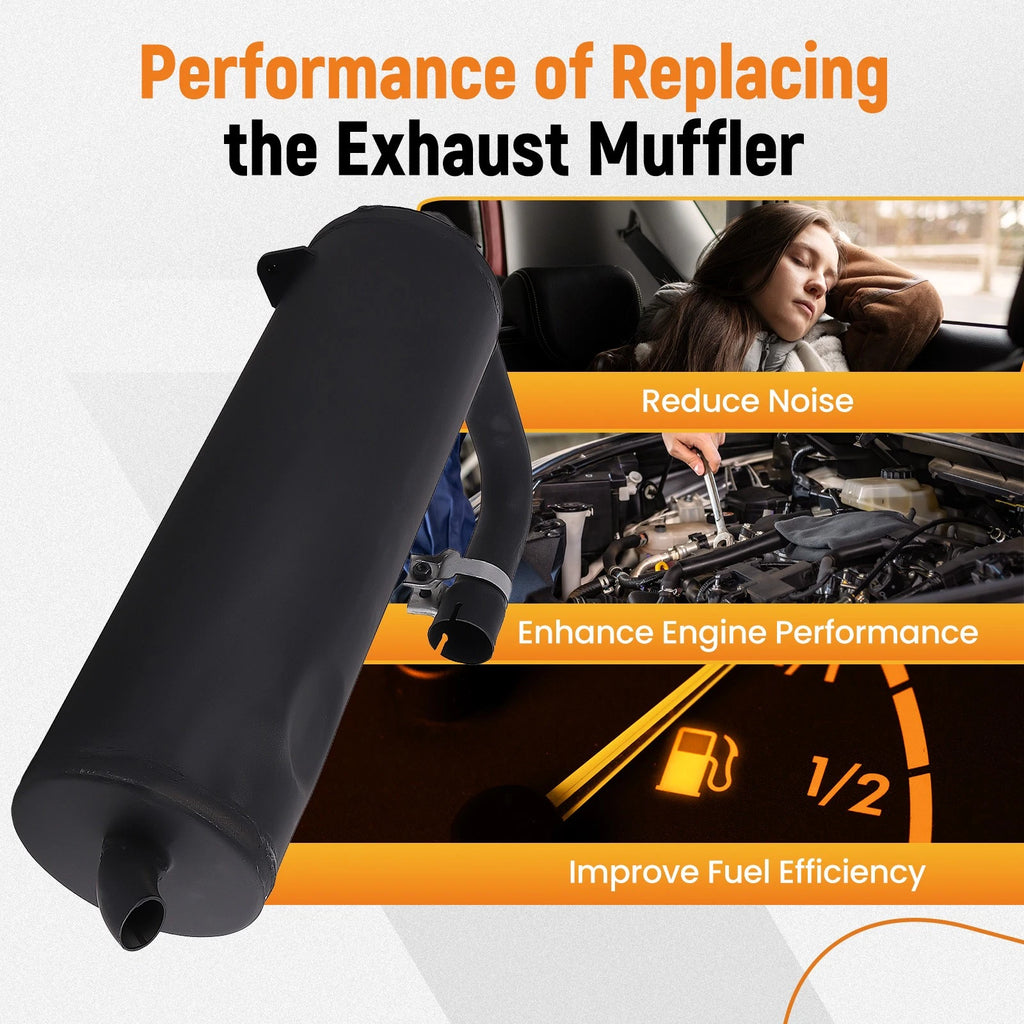 Exhaust Muffler for Yamaha Rhino 660 YXR660F (2004–2007) 5UG-E4710-01-00