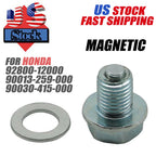 Magnetic Oil Drain Plug Bolt M12 for Honda (Replaces 92800-12000)