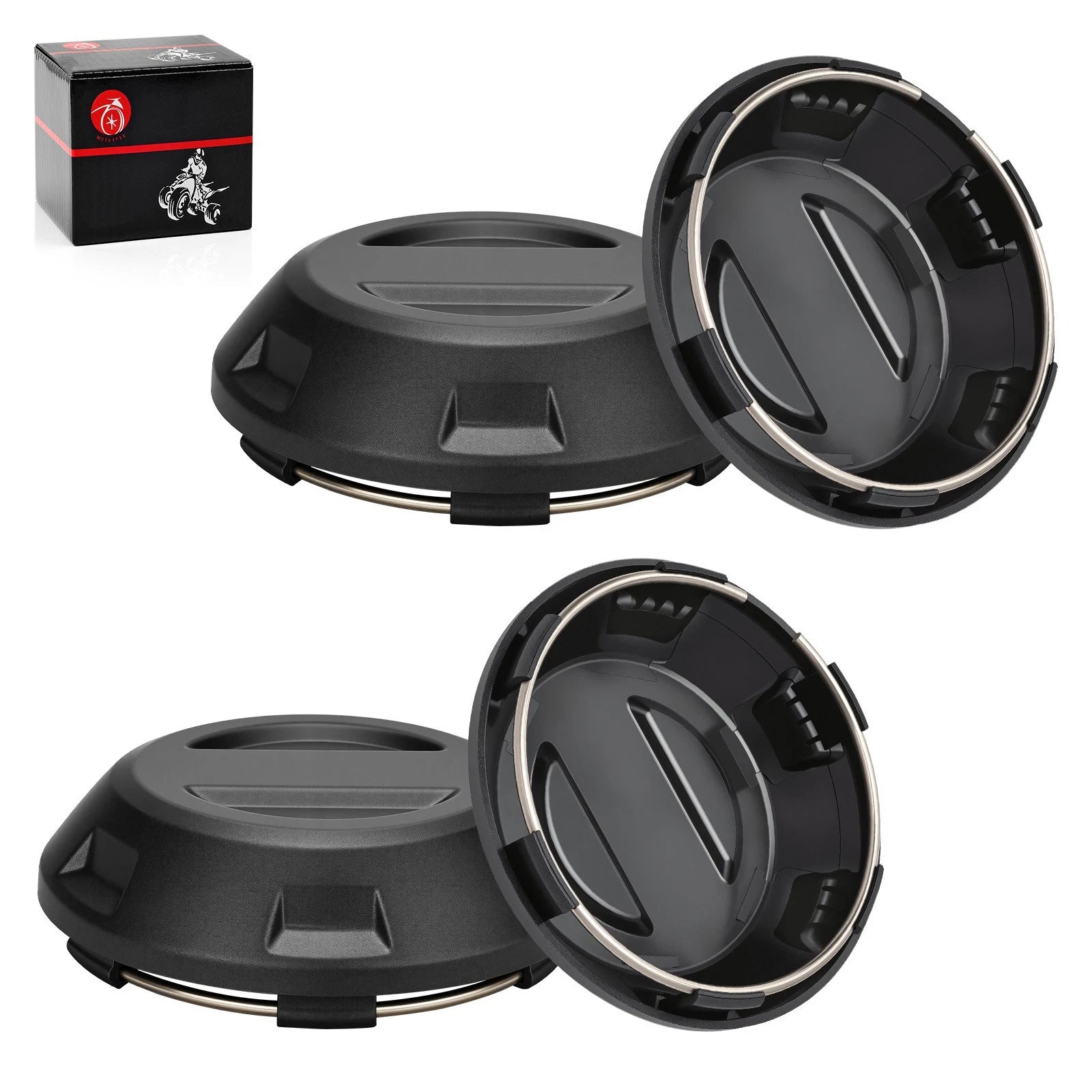 Set of 4 Center Hub Wheel Caps for Polaris RZR PRO XP (2021–2025)