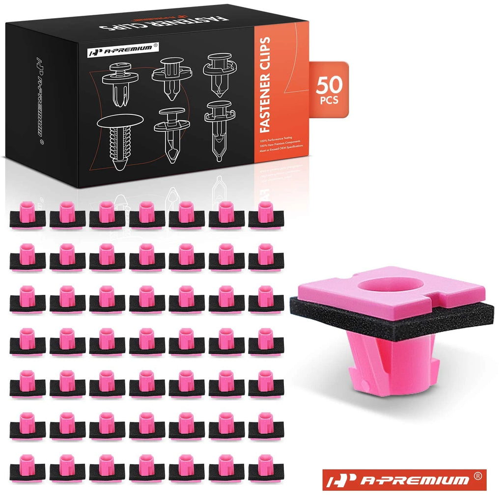 50x Nylon Garnish Moulding Clips with Sealer for Hyundai 