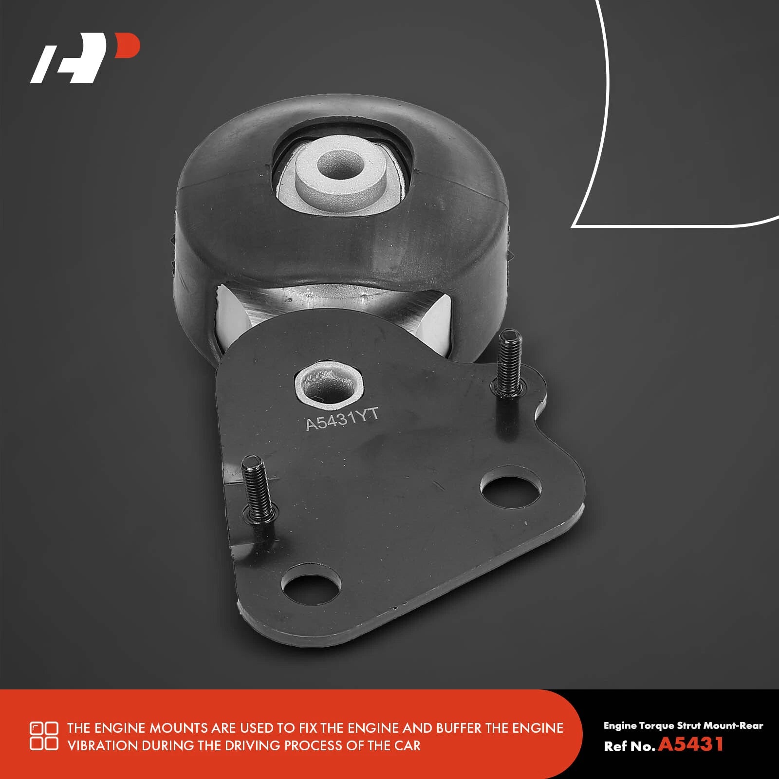 2X Rear Engine Motor & Torque Strut Mount for Ford Edge (2007-2010)