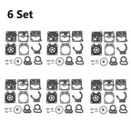 Set of 6 Carburetor Gasket Repair Kits for Walbro K10-WZ K1-WZ WZ