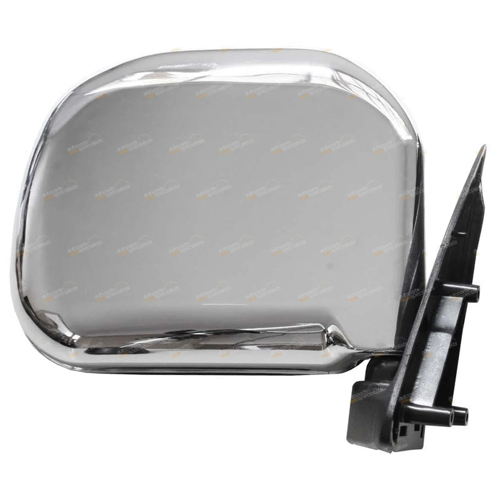 RH Chrome Manual Door Mirror for Toyota Hiace (1989–2005)