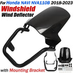 Windshield Deflector & Mount Bracket for Honda NAVI NVA110B (2018–2023)