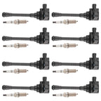 8x Ignition Coils & Spark Plugs for Nissan Titan NV2500 (2016–2020)