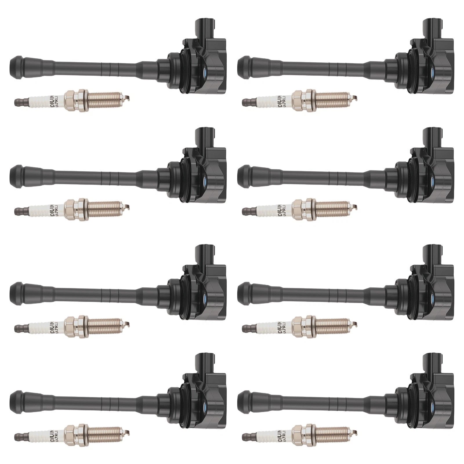 8x Ignition Coils & Spark Plugs for Nissan Titan NV2500 (2016–2020)