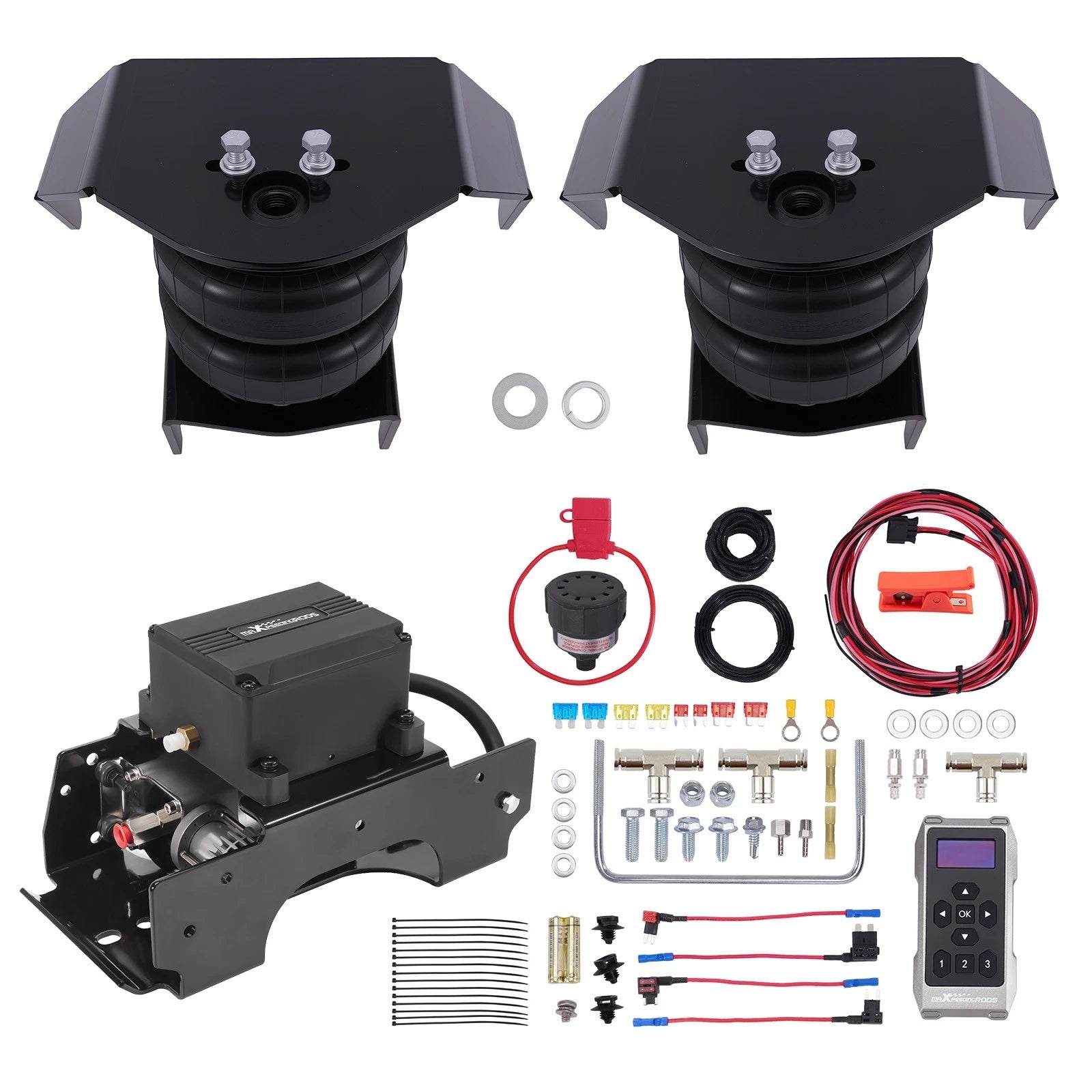 Air Springs + Wireless Compressor for Ram 1500 2500 3500 (2010–2023)