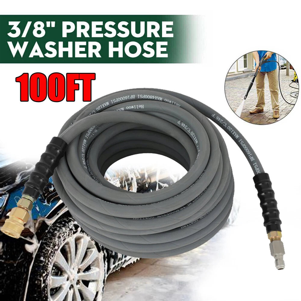 3/8" Pressure Washer Hose for Gray Models (4000psi, 100 ft)