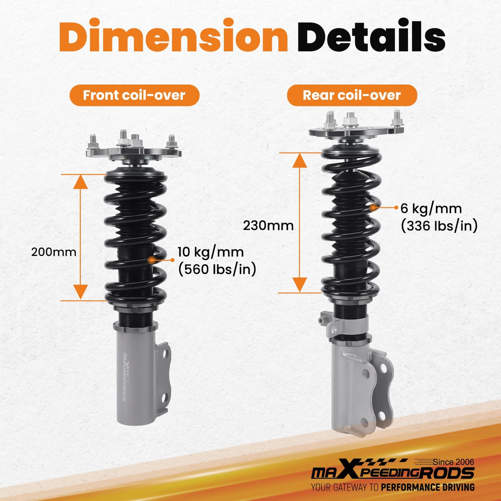 Adjustable Coilovers Suspension Kit for Chevrolet Impala (2000-2011)