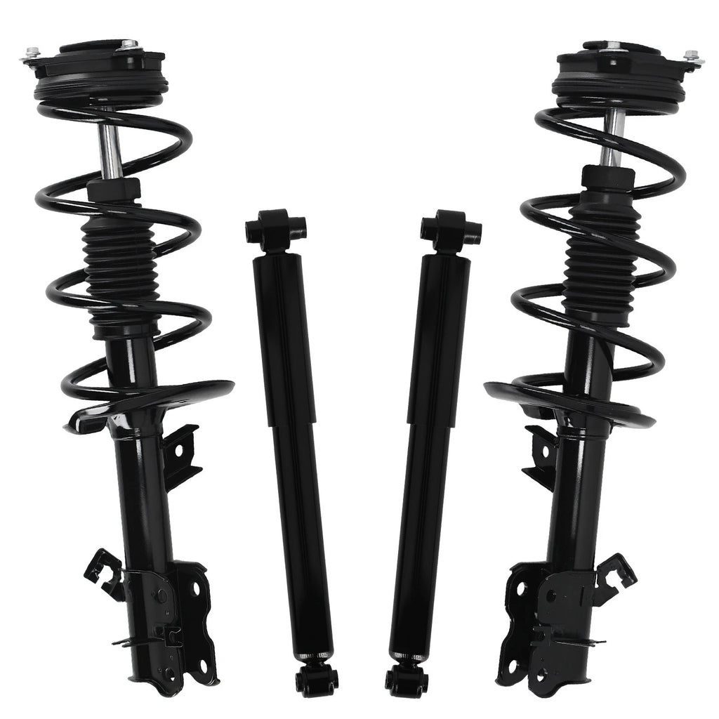 FWD Front Struts & Coil Spring Rear Shocks for Nissan Rogue Select (2014–2015)