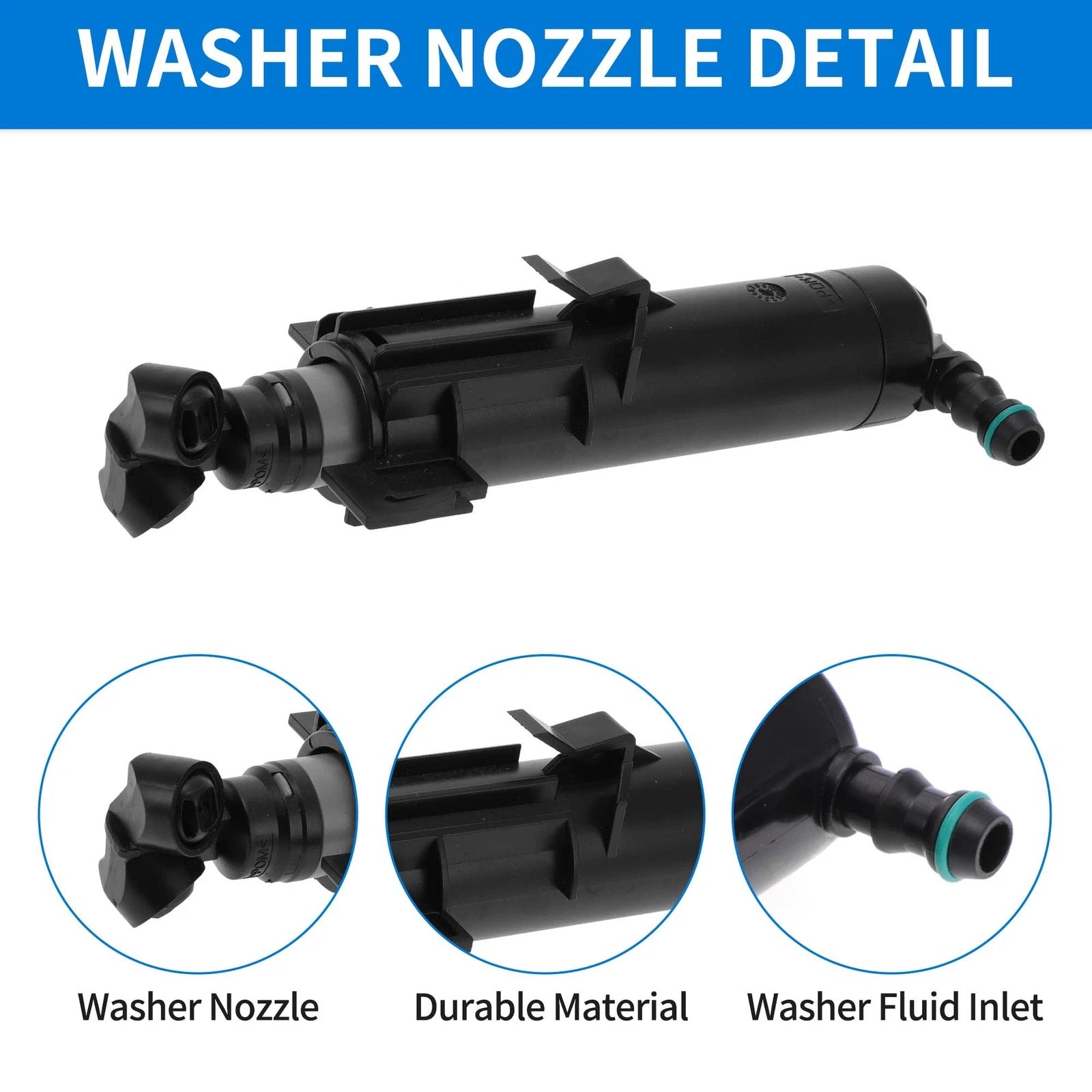Front Driver Side Headlight Washer Nozzle for Audi A4 S4 allroad (2009–2016) No. 8K0955101B
