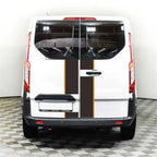 Racing Stripe Vinyl Sticker for Car Truck Black & Orange