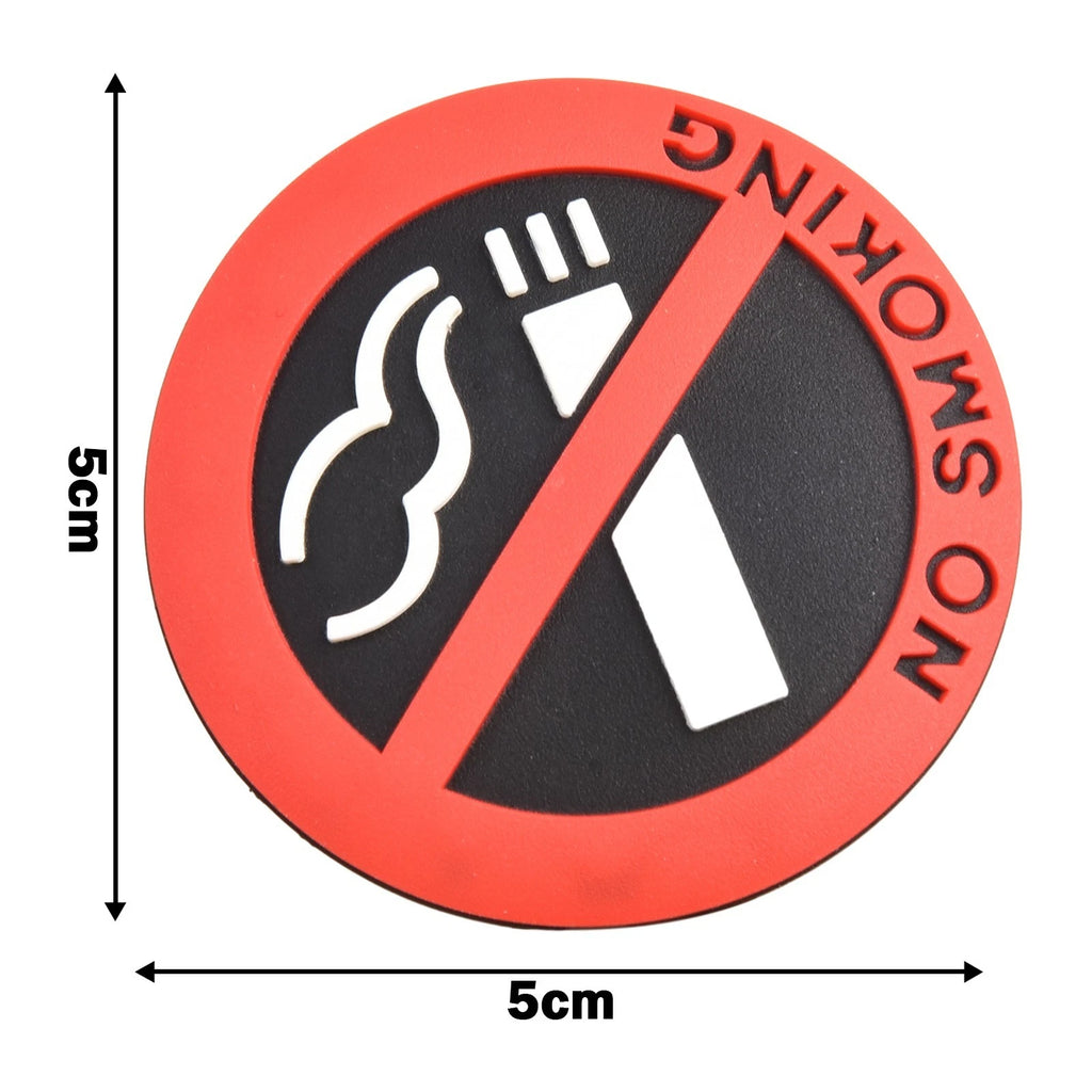 Interior Non-smoking Sticker for Universal Use (5cm x 5cm)