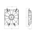 Replacement Radiator Fan Assembly Repair Part For 2007-2008 Acura TL