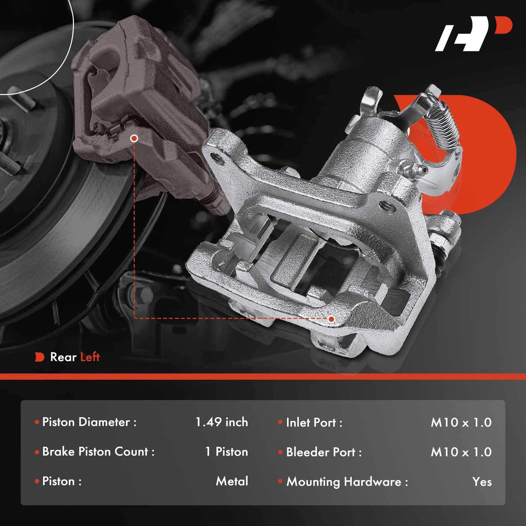 Rear Left Disc Brake Caliper w/ Bracket for Chevrolet Malibu (2016–2022)