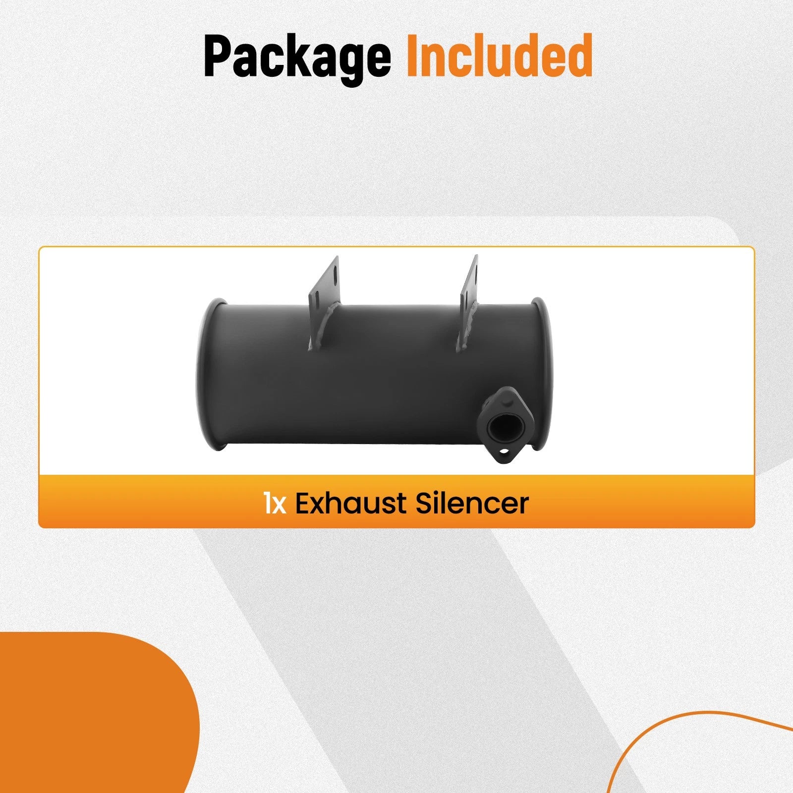 Muffler Replacement Kit for EZGO 2 Cycle Gas Golf Cart (1976–1987)