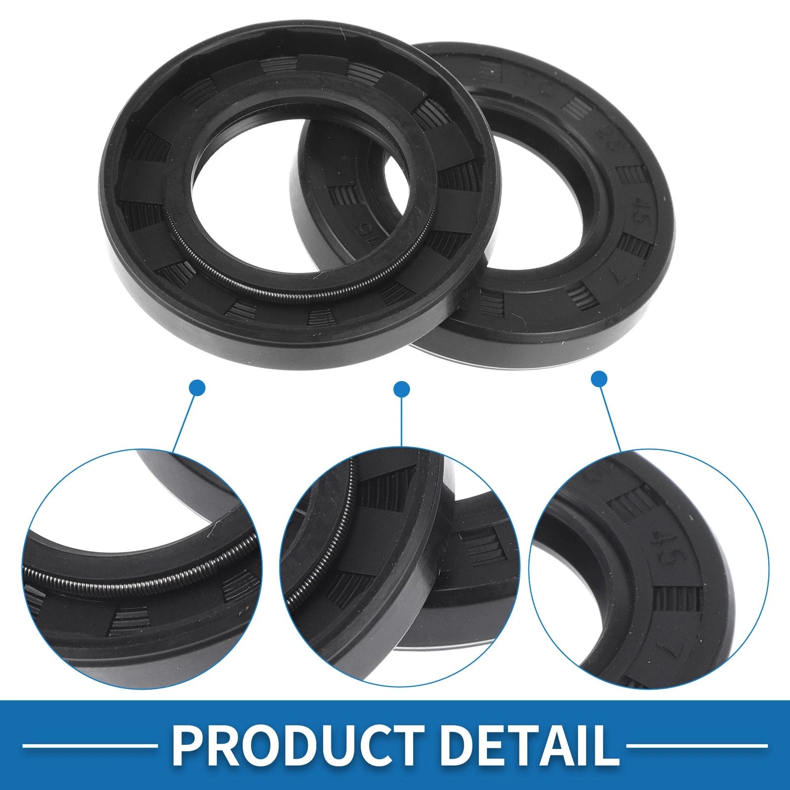 Set of 5 Oil Seal Rotary Shaft Seal Nitrile Rubber 25x45x7mm