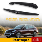 Set of 2 Rear Wiper Arm Blades for Honda CR-V (2007–2011) Acura MDX (2007–2020)