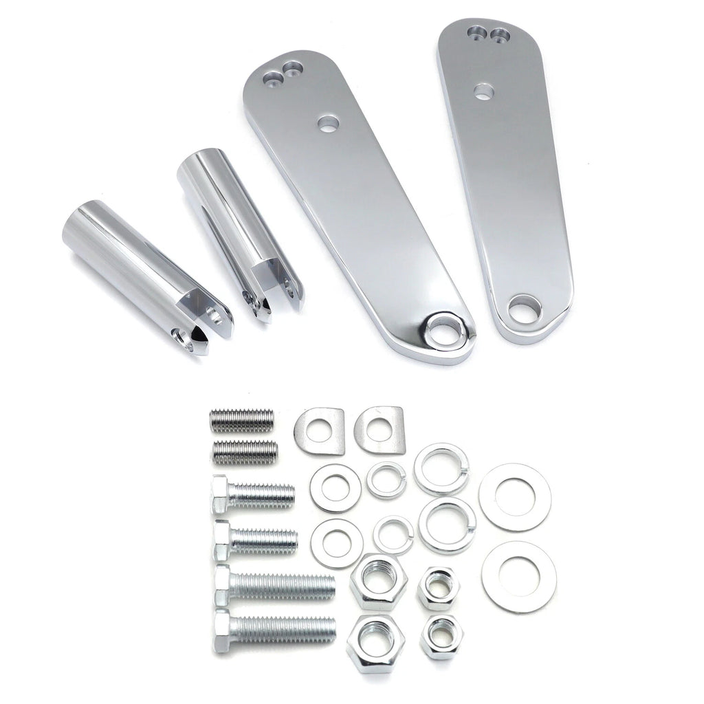 Adjustable Chrome Highway Foot Peg Mount Kit for Harley Dyna FXD (1991–2017)