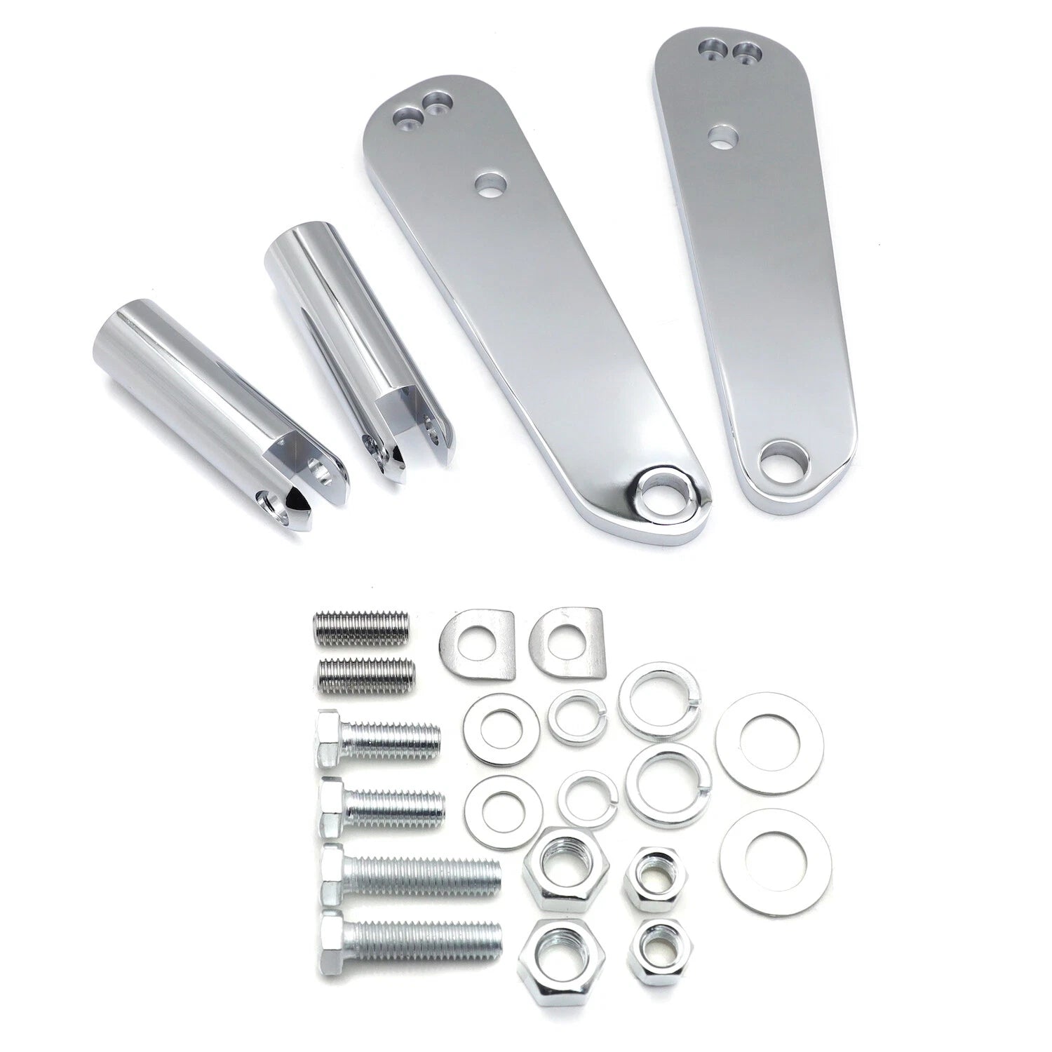 Adjustable Chrome Highway Foot Peg Mount Kit for Harley Dyna FXD (1991–2017)