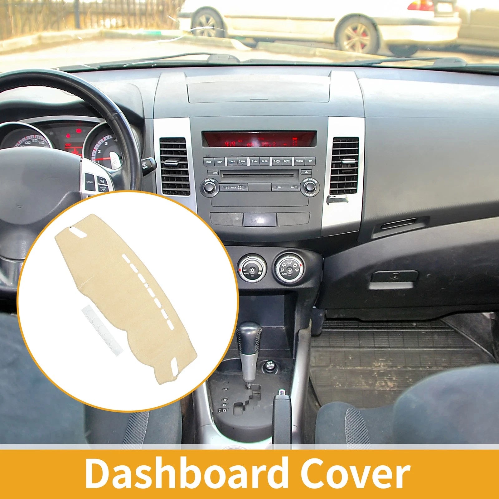 Dashboard Cover for Mitsubishi Outlander (2013–2018) Beige 1 Pc