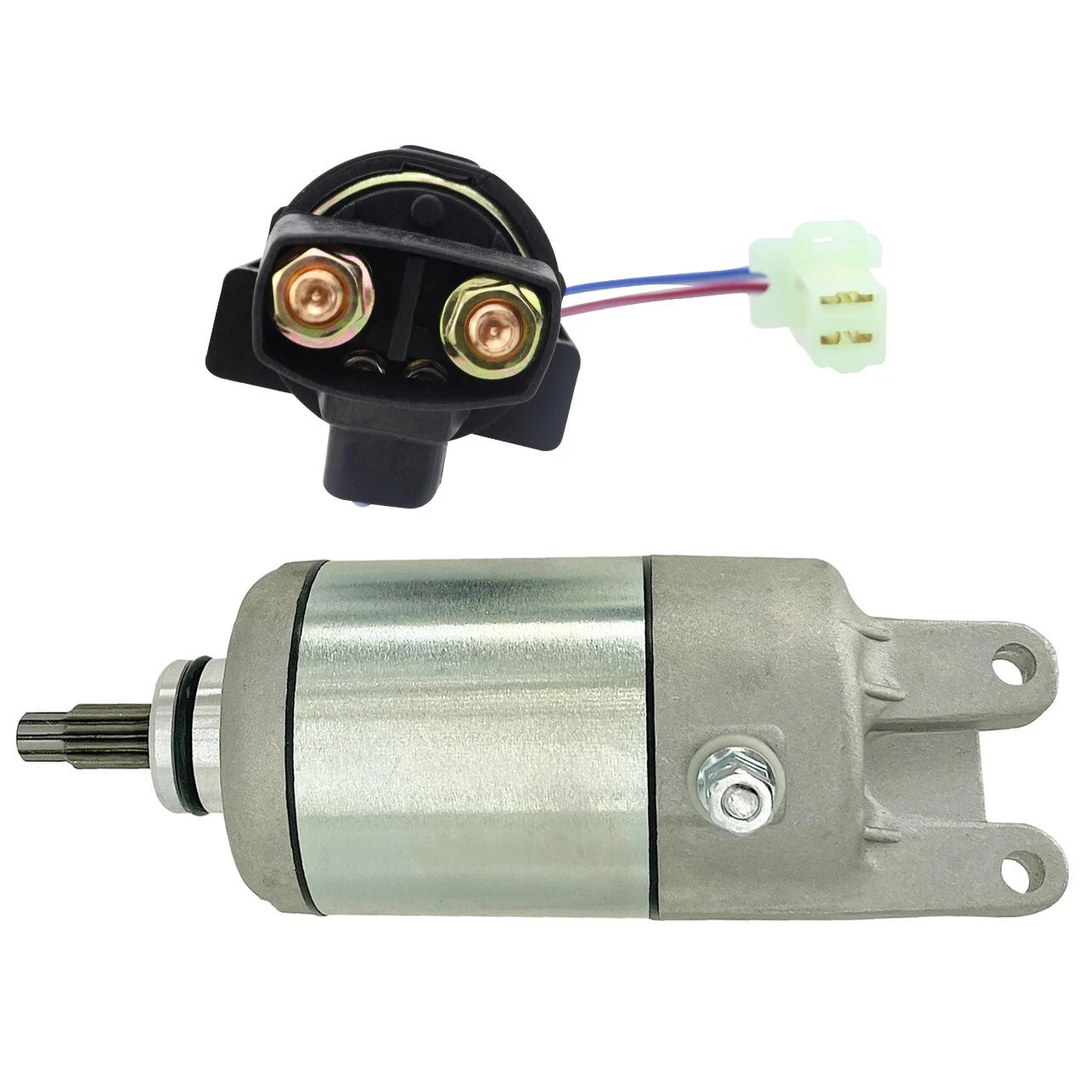 Starter Motor for Honda FourTrax 300 4x4 (1988–2000) with Relay