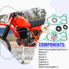 Water Pump Impeller Shaft Gear Bearing Seal Gasket for Honda CR500R (1986–2001)