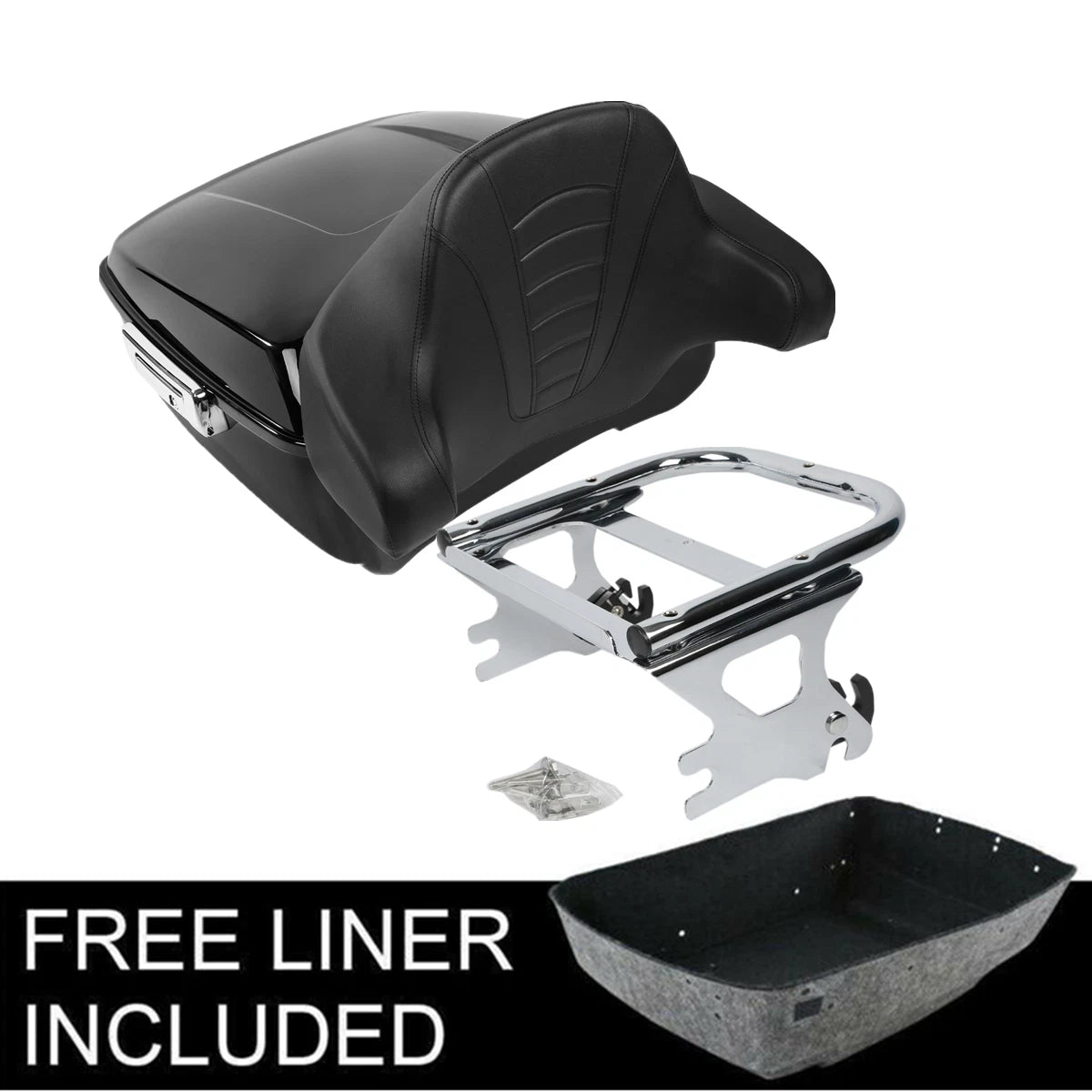 Backrest Pad for Harley Touring Street Road Glide (1997–2008)