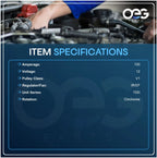 Chrome Alternator for Chevy (10SI 100 AMP, One Wire)