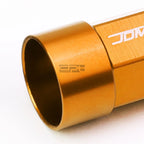 20 PC M12X1.25 Orange Aluminum Lug Nuts with Caps for JDM Vehicles