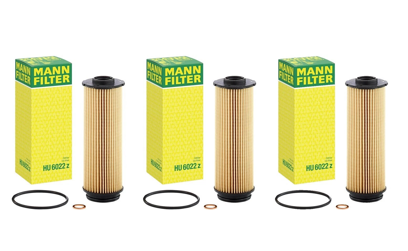 Set of 3 Engine Oil Filters for BMW E89 F22 F23 F30 F32 F33 F34 F36 G05 G07
